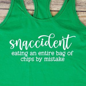 Snaccident - Eating an entire bag of chips by mistake - tank top